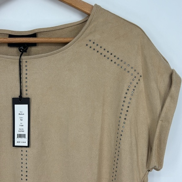 Romeo + Juliet Couture Boho Faux Suede Fringe Top Size Medium New with tags! - Picture 7 of 11